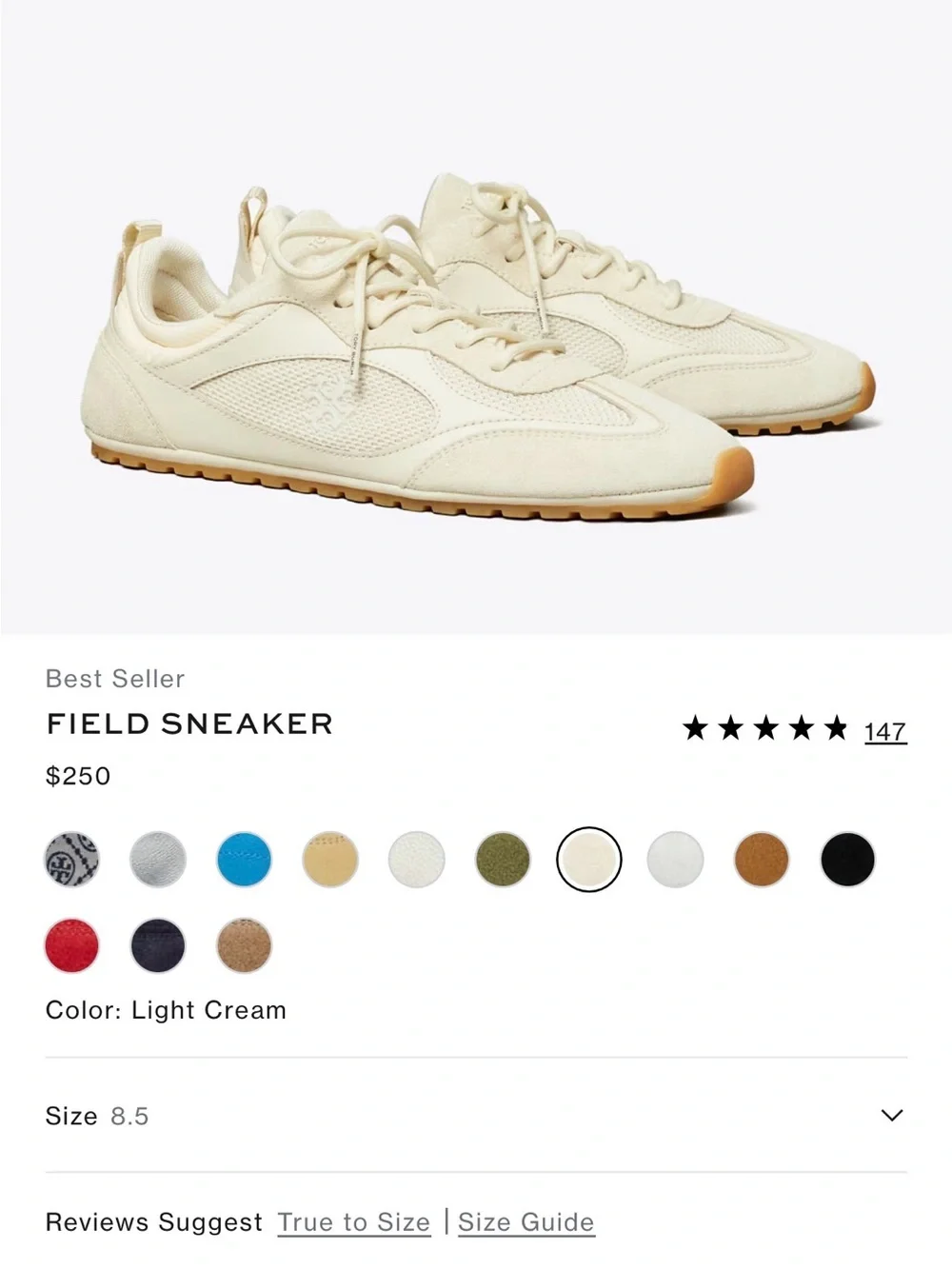 Tory Burch field sneaker! Authentic